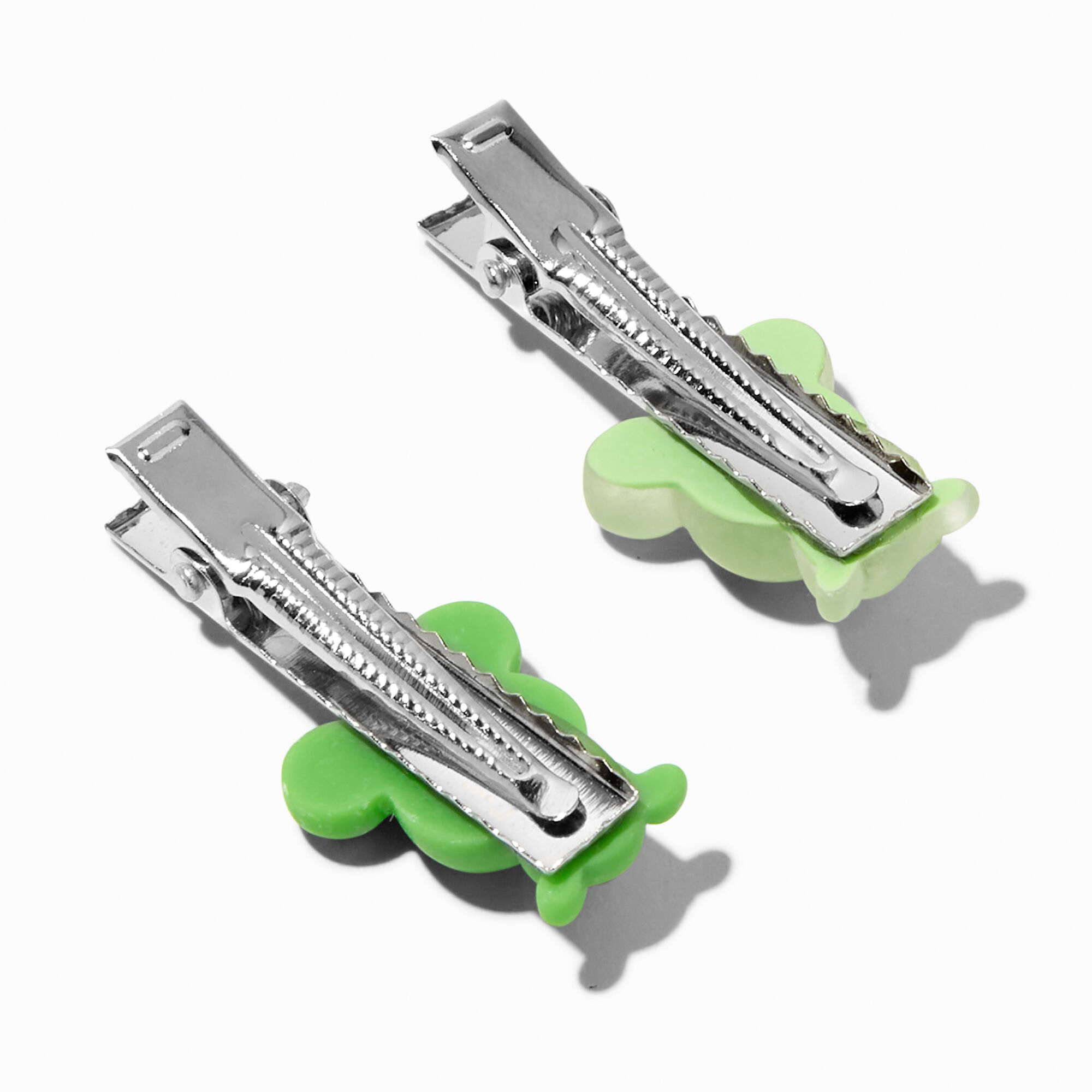 Green Frog Hair Clips - 2 Pack,