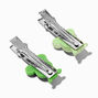 Green Frog Hair Clips - 2 Pack,