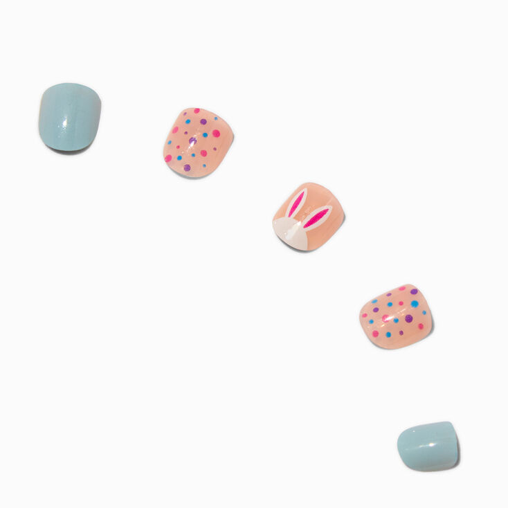 Claire&#39;s Club Bunny Press On Vegan Faux Nail Set - 10 Pack,