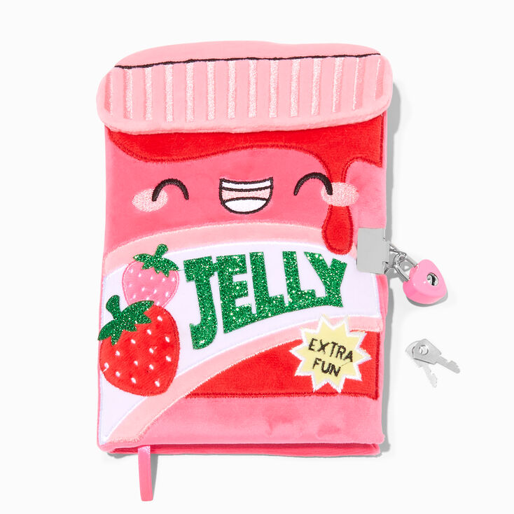 Strawberry Jelly Plush Lock Diary,