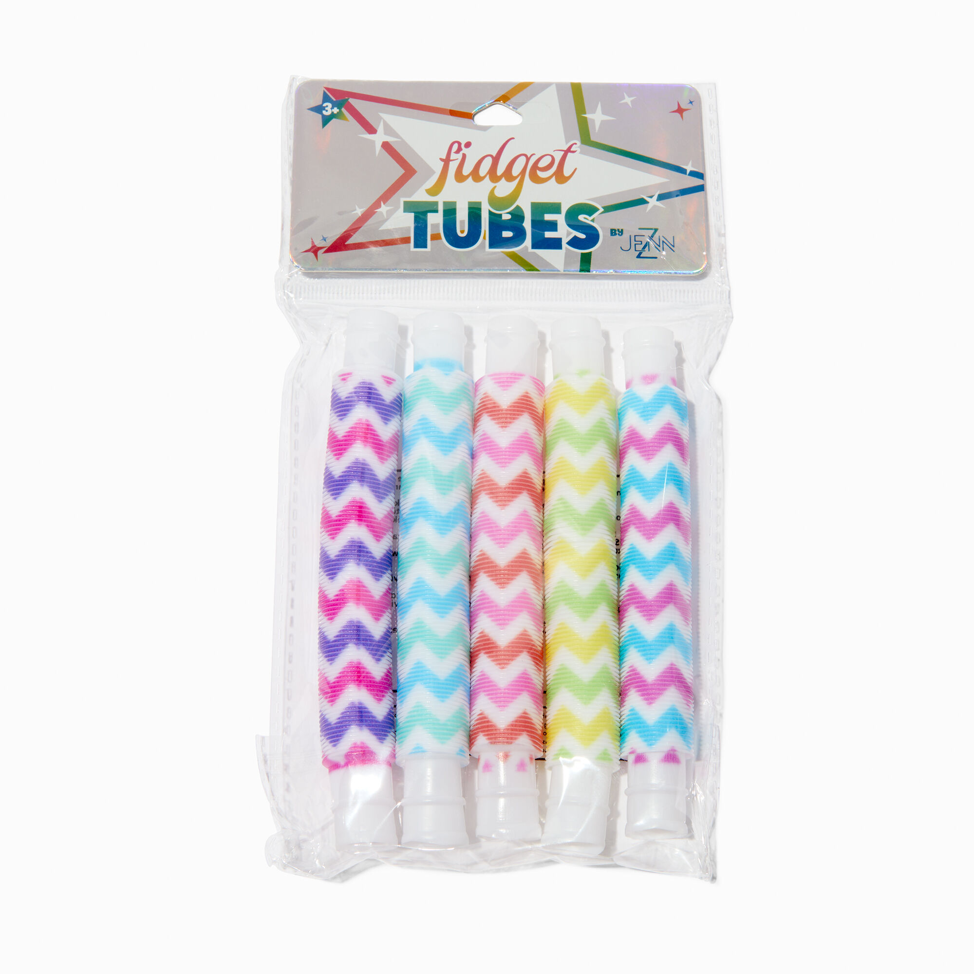 View Claires Zigzag Fidget Tubes Toy Set 5 Pack information
