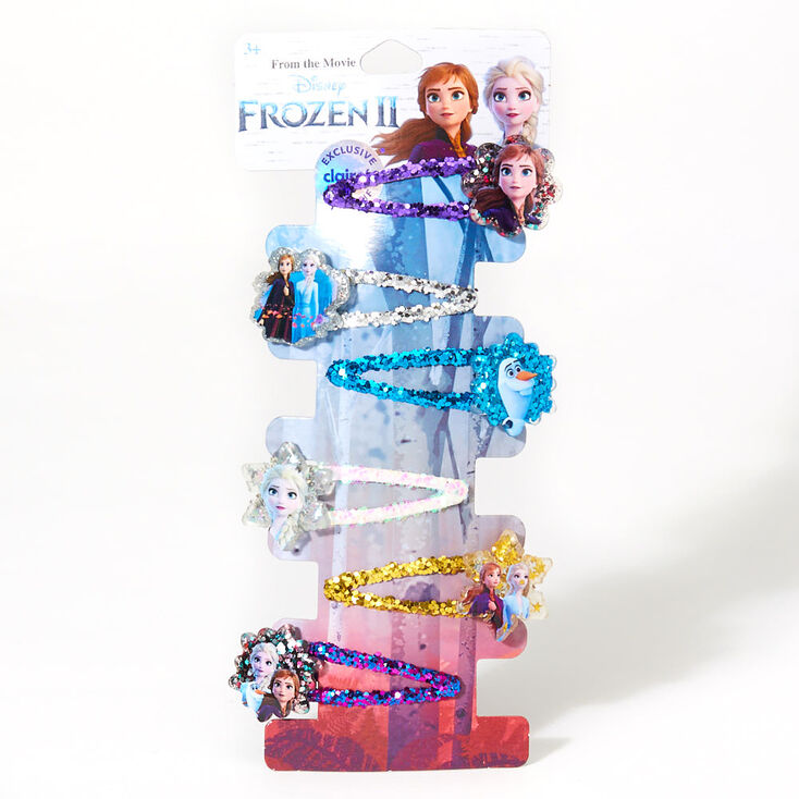 ©Disney Frozen 2 Glitter Snap Clips – 6 Pack