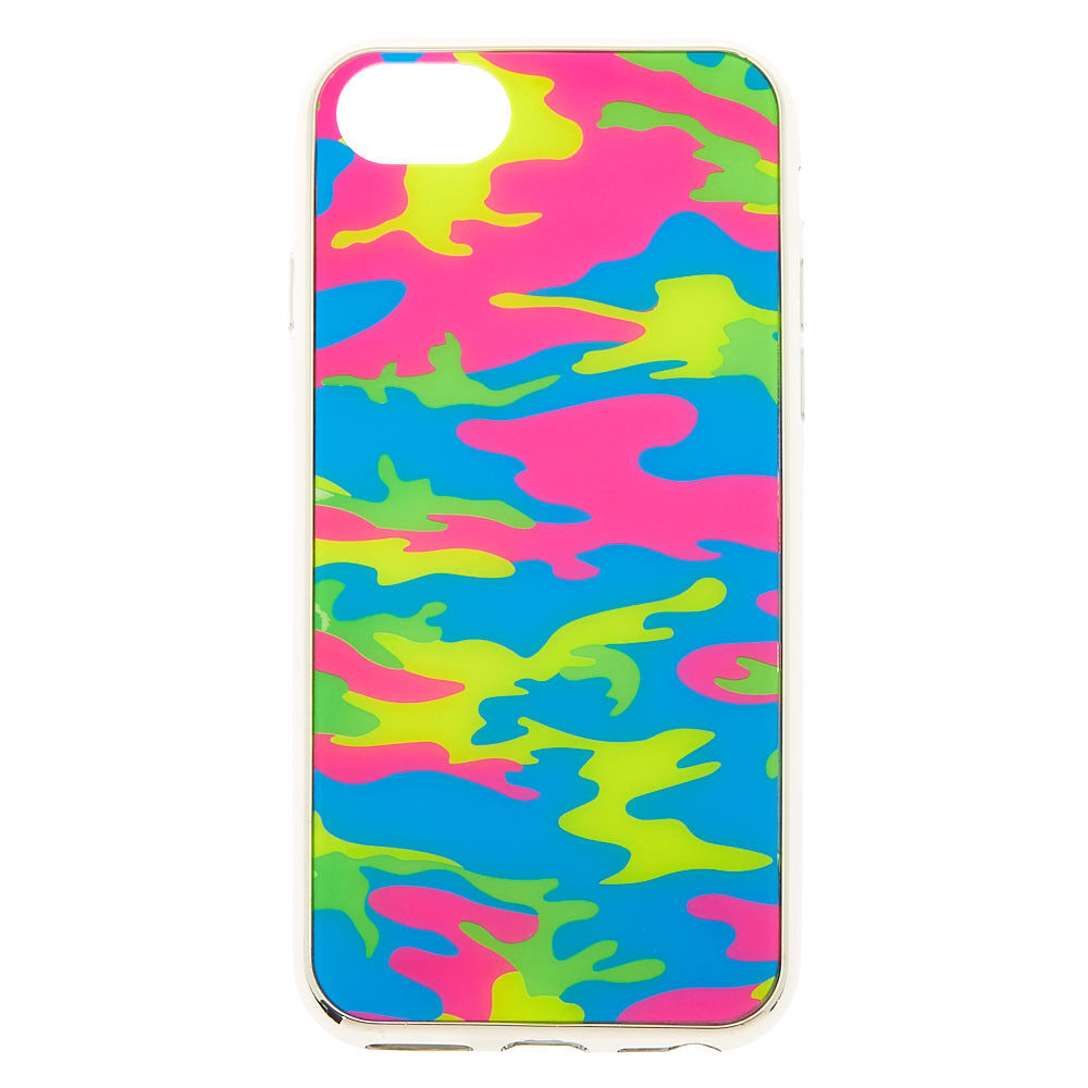Neon Rainbow Camo Phone Case - Fits iPhone 6/7/8,