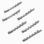 Silver-tone Wavy Hair Pins - 6 Pack,