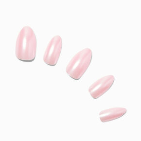 Pink Glitter Stiletto Vegan Faux Nail Set - 24 Pack,