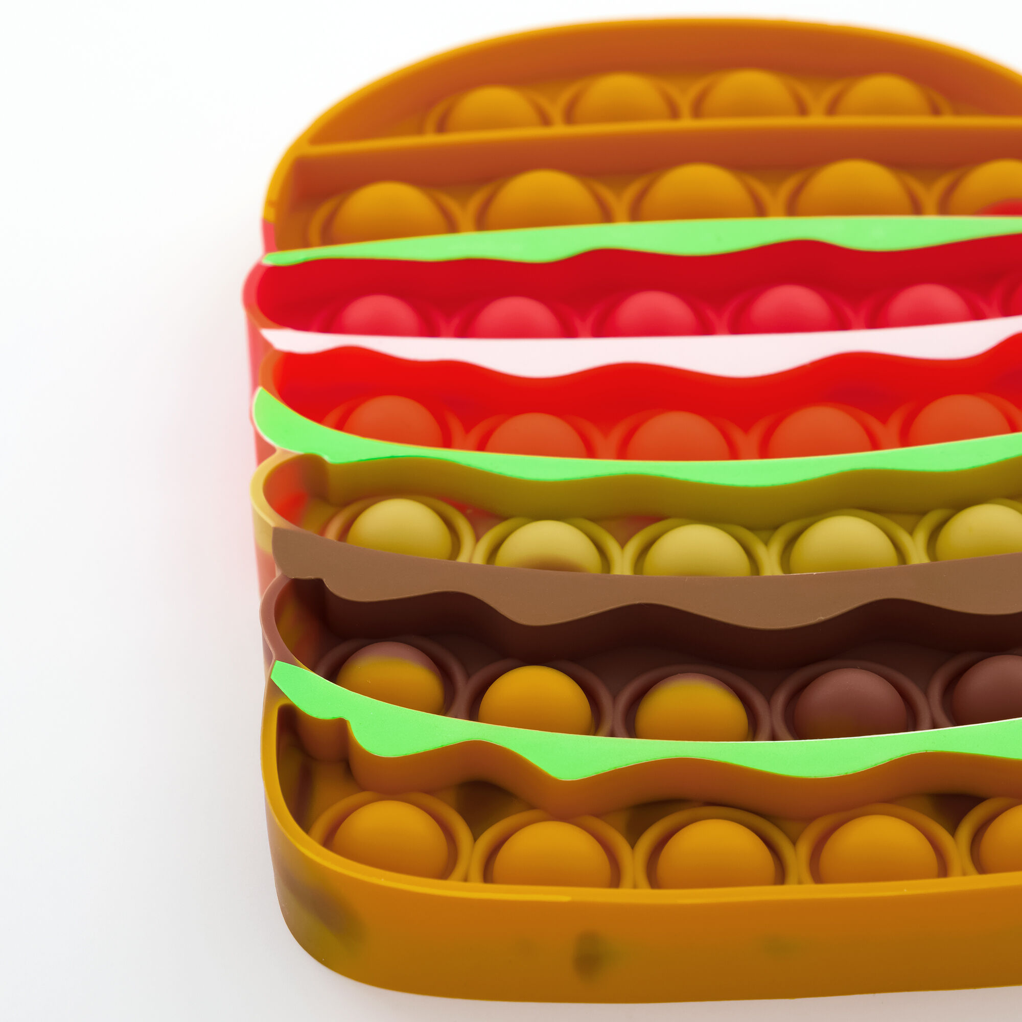 Fast Food Push Poppers Fidget Toy - Styles Vary,