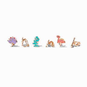 Dinosaur Clip-On Earrings,
