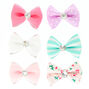 Claire&#39;s Club Mini Pastel Hair Bow Clips - 6 Pack,