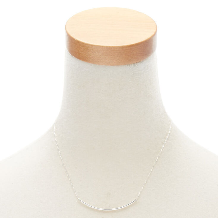 Silver Bar Necklace Chain,