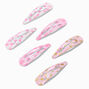 Claire&#39;s Club Heart Snap Hair Clips - 6 Pack,