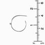 C LUXE by Claire&#39;s Sterling Silver 1/20 ct. tw. Lab Grown Diamond 30MM Hoop Earrings,