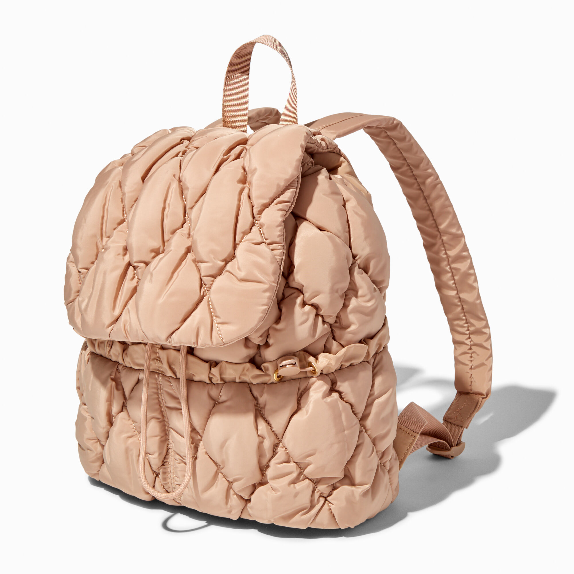Quilted drawstring backpack shop