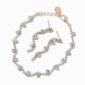 Rose Gold-tone Princess Jewelry Set - 3 Pack,