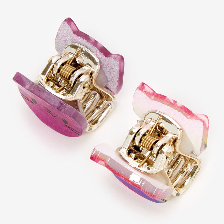 Claire&#39;s Club Glitter Cat Mini Hair Claws - 4 Pack,