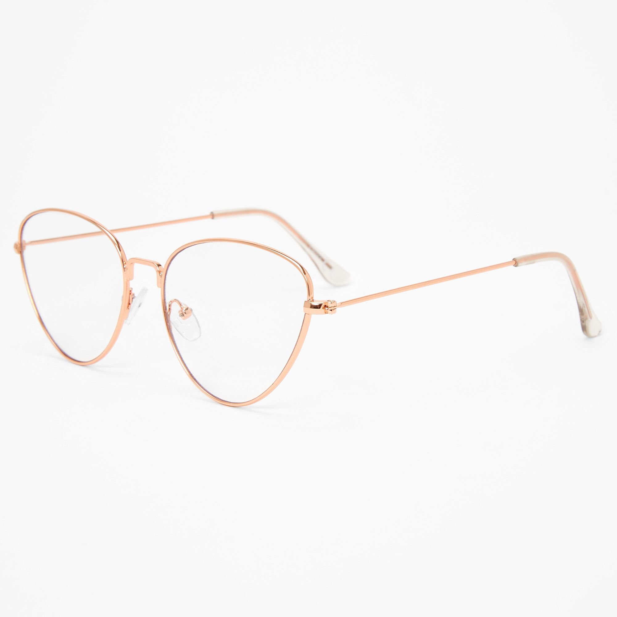 Gold frame store cat eye glasses