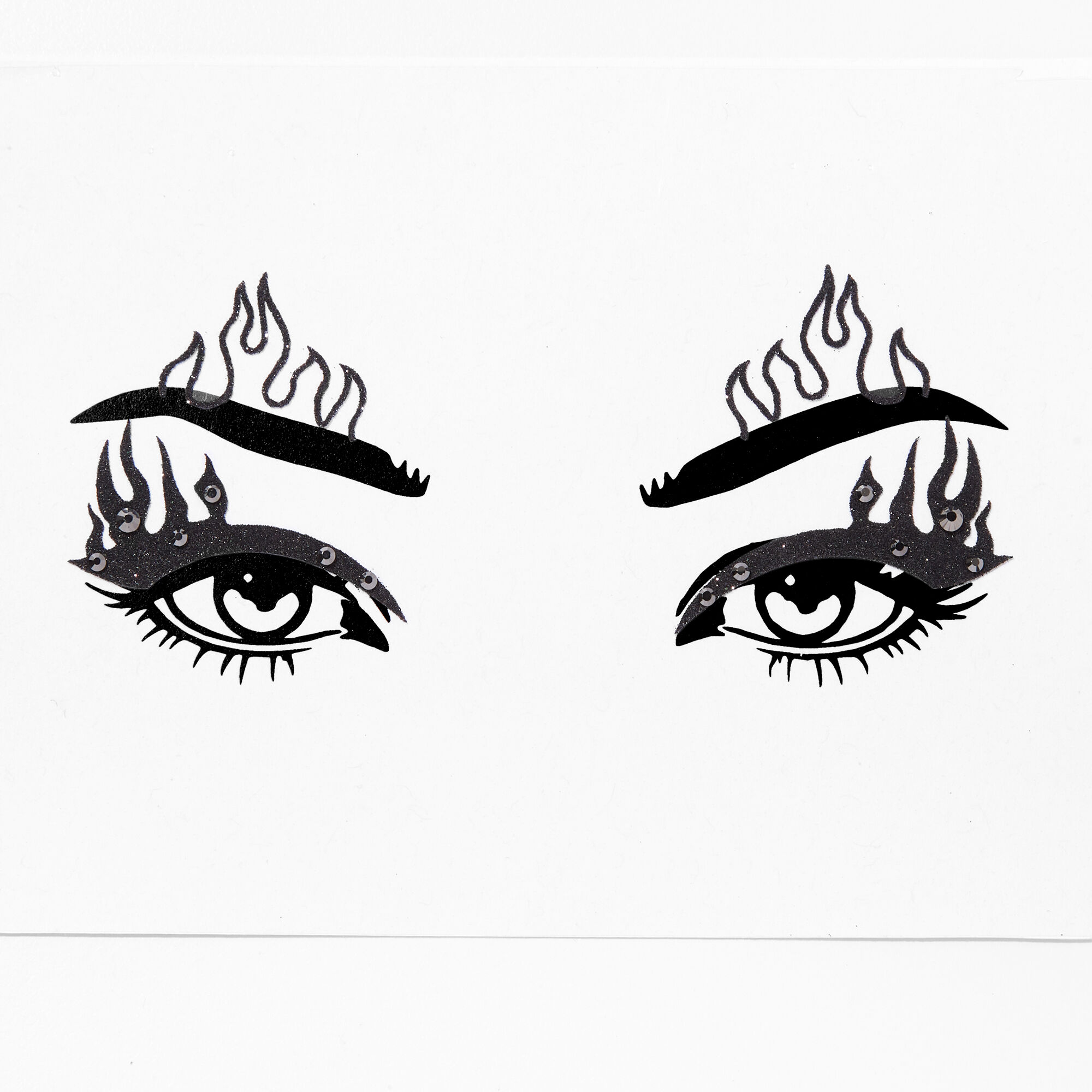 View Claires Edgy Flames Faux Tattoo Liner Black information