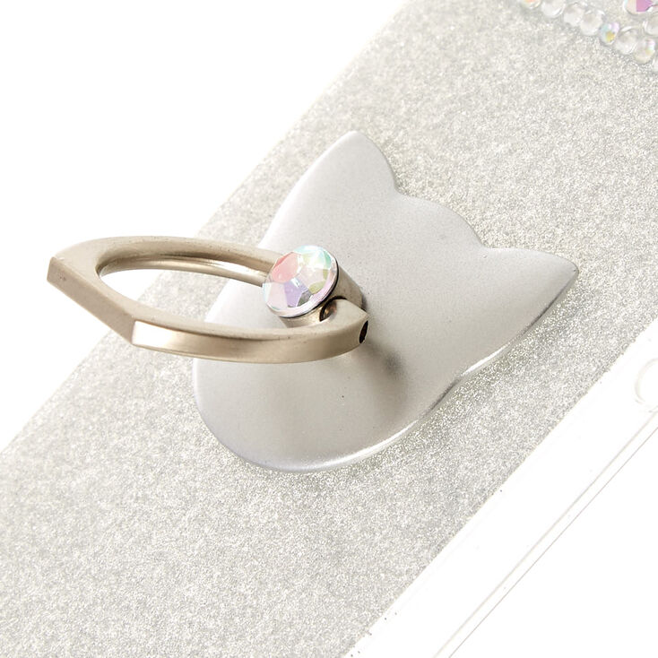 Cat Glam Ring Stand Phone Case - Fits iPhone 5/5S/SE,