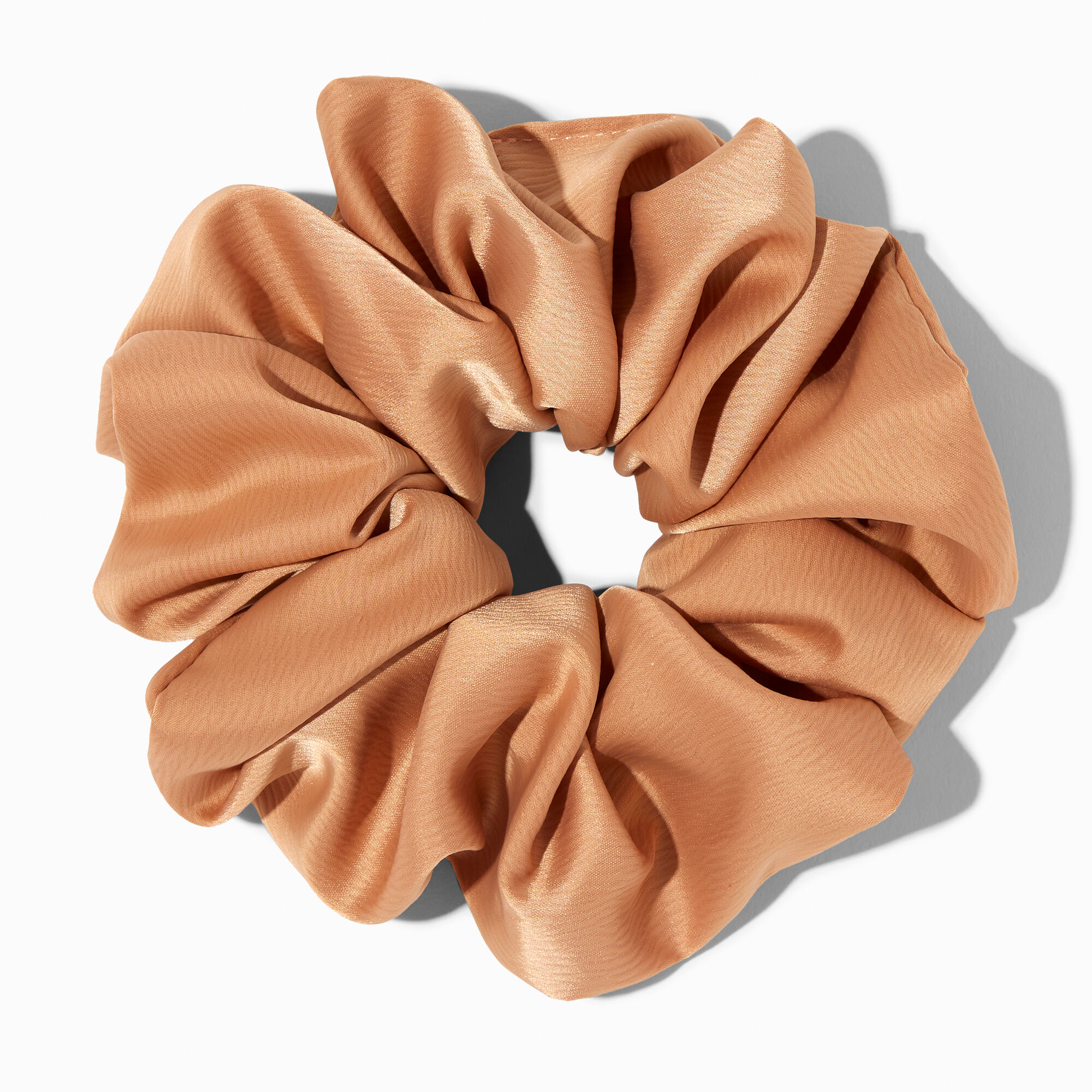 View Claires Giant Silky Hair Scrunchie Bracelet Tan information