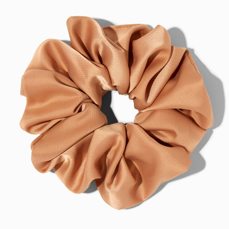 Giant Silky Hair Scrunchie - Nude,
