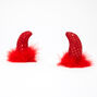 Sequin Devil Ear Snap Hair Clips - Red, 2 Pack,