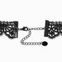 Ras-de-cou dentelle chauve-souris noir Halloween,