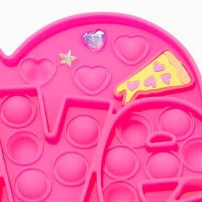 Love Heart Pink Bling Fidget Toy,
