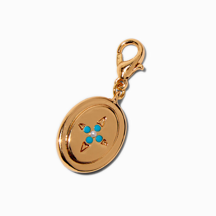 T H E M E x Claire&#39;s Turquoise Star Disc Charm,