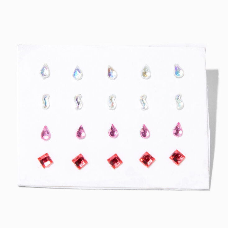 Pink Diamond Nose Gems - 20 Pack,