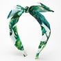 Palm Leaf Print Knotted Bow Headband,