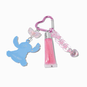 Disney Stitch Claire&#39;s Exclusive Slumber Party Lip Gloss Keychain,