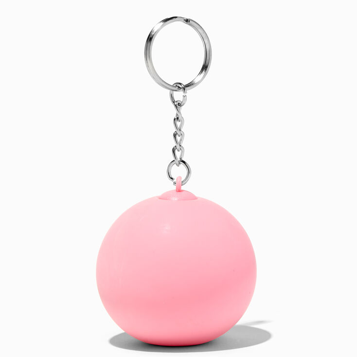 Initial Pink Stress Ball Keychain - S,