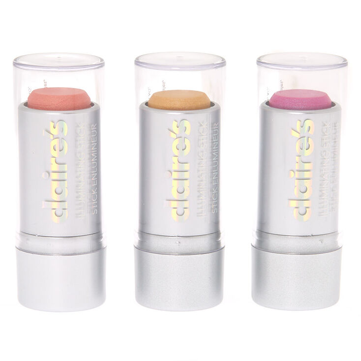 Illuminating Highlighter Sticks - 3 Pack  Claire's US