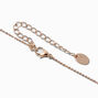 Rose Gold-tone Pearl &amp; Crystal Pendant Necklace,