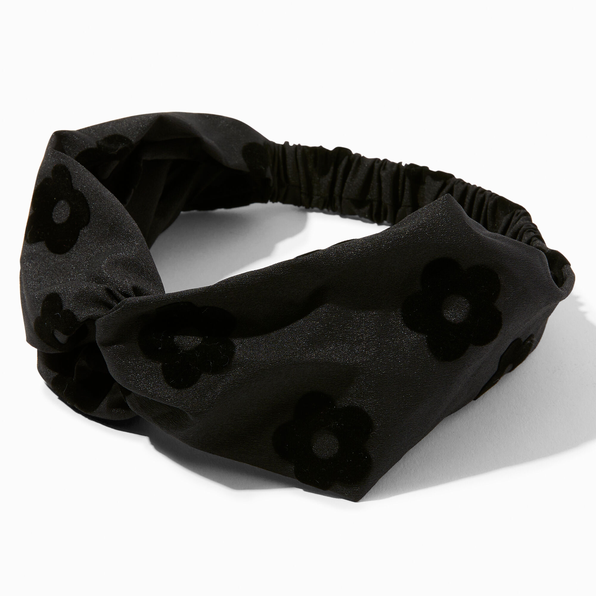 View Claires Shimmer Daisy Headwrap Black information