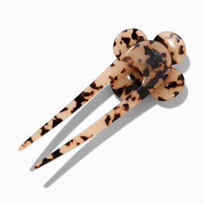 Tortoiseshell Flower Hair Pin,