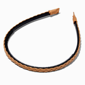 Tan Braided Headband,