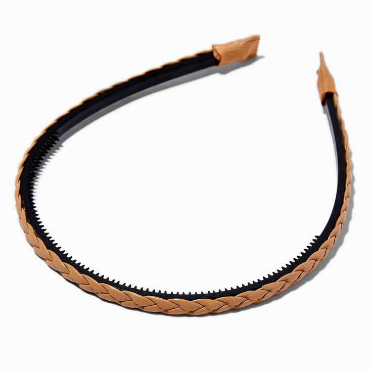 Tan Braided Headband,