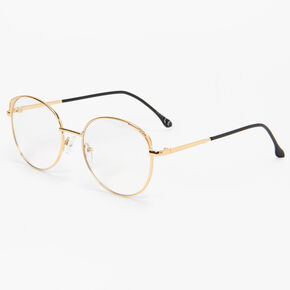 Silver Round Clear Lens Frames,