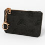 Love Angel Wings Zip Coin Purse - Black,
