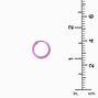 Titanium 12MM Pink Anodized Crystal Hoop Earrings,