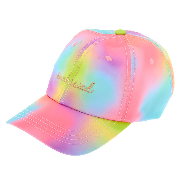 Sunkissed Rainbow Tie-Dye Baseball Cap | Claire's US