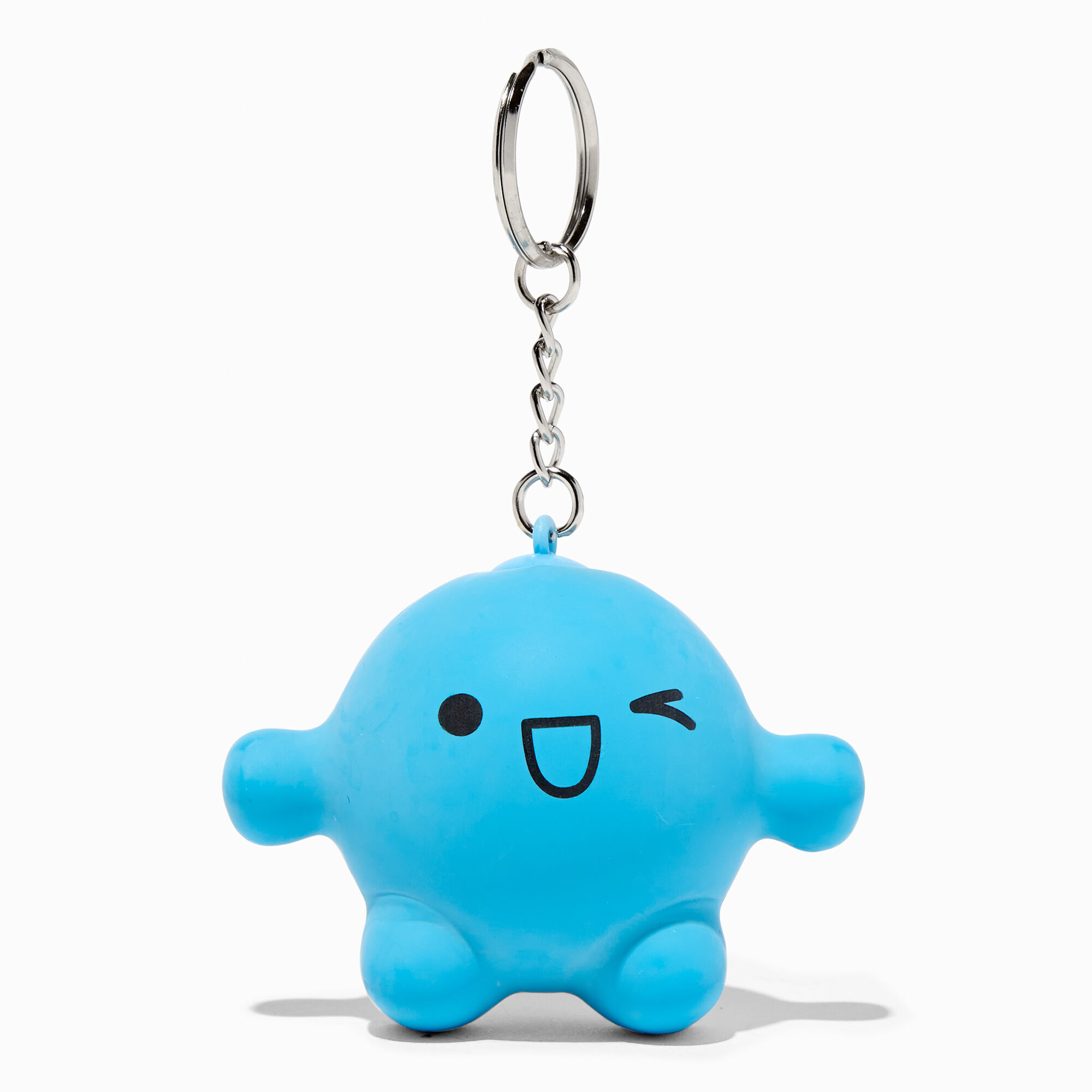 View Claires Man Stress Ball Keyring Blue information