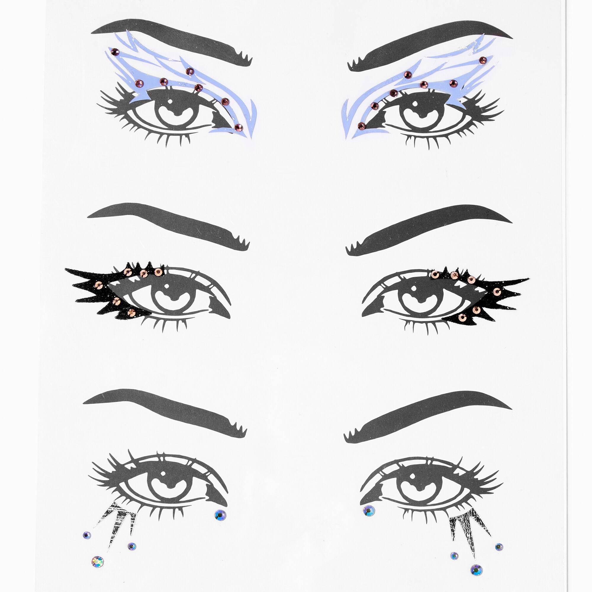 View Claires Edgy Eye Gems 3 Pack information