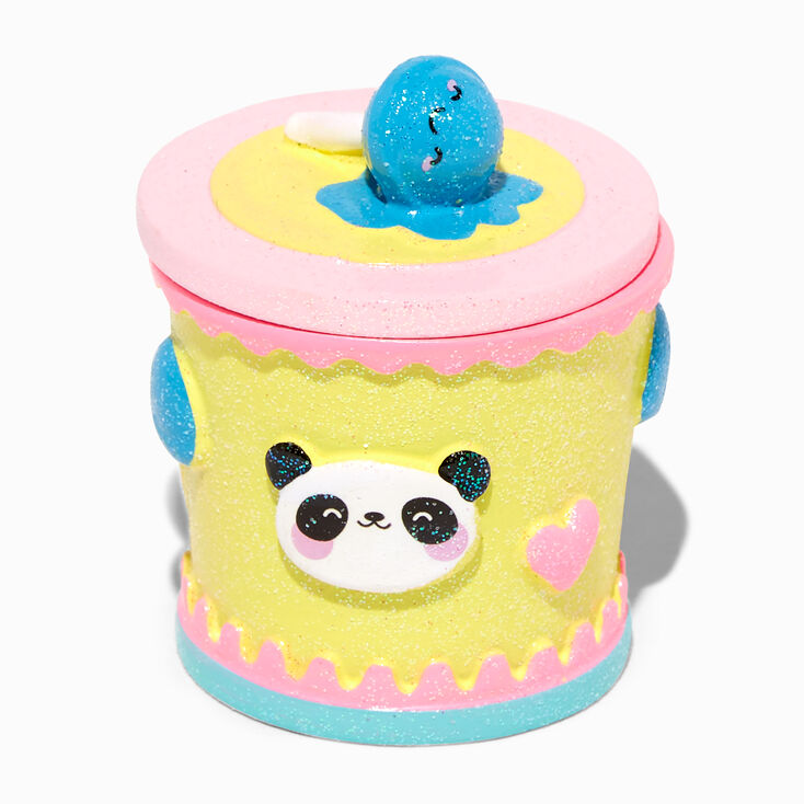 Glitter Panda Trinket Keepsake Box,