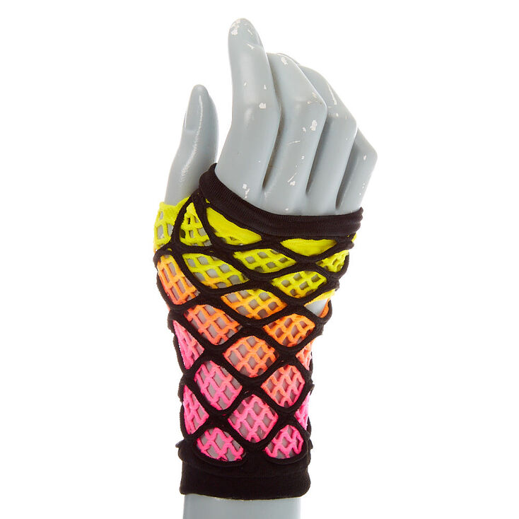 Claire's Gants en résille superposés coucher de soleil effet dégradé