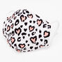 Cotton Pink Hearts Leopard Print Face Mask - Child Small,