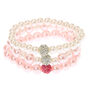 Bracelets &eacute;lastiques en perles d&#39;imitation Claire&#39;s&nbsp;Club - Lot de 3,