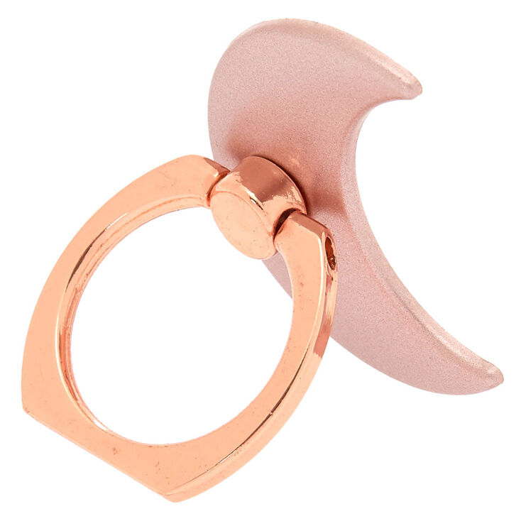 Rose Gold Moon Ring Stand,