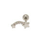 Silver 16G Meteor Shower Cartilage Stud Earring,