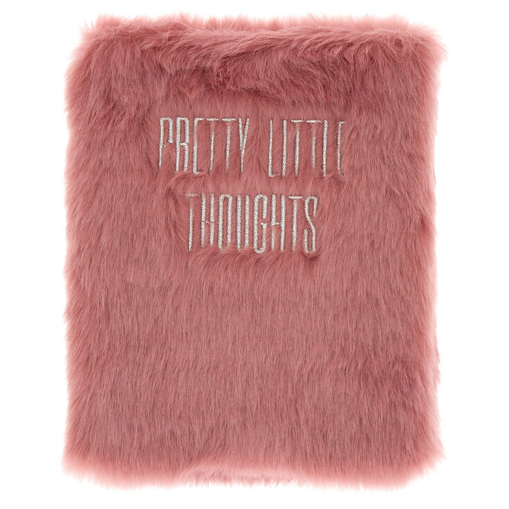 Pretty Thoughts Furry Notebook - Purple,